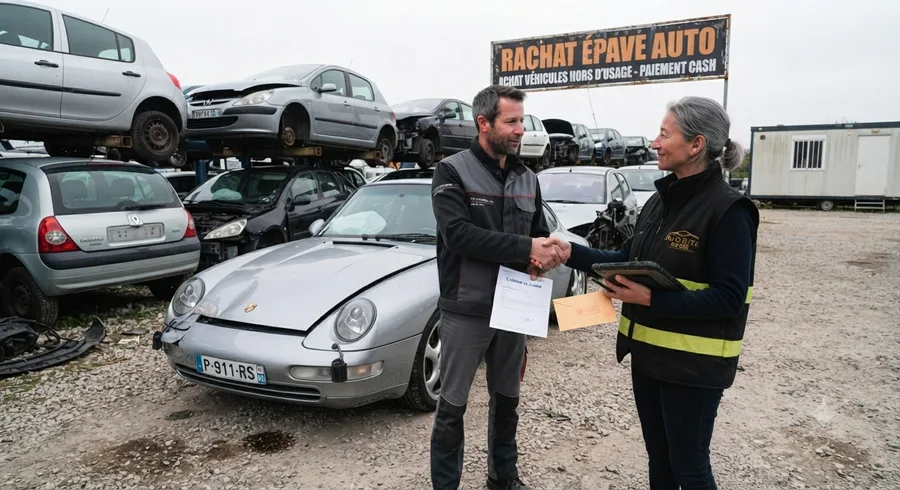 Rachat d'épave automobile avec enlèvement par dépanneuse