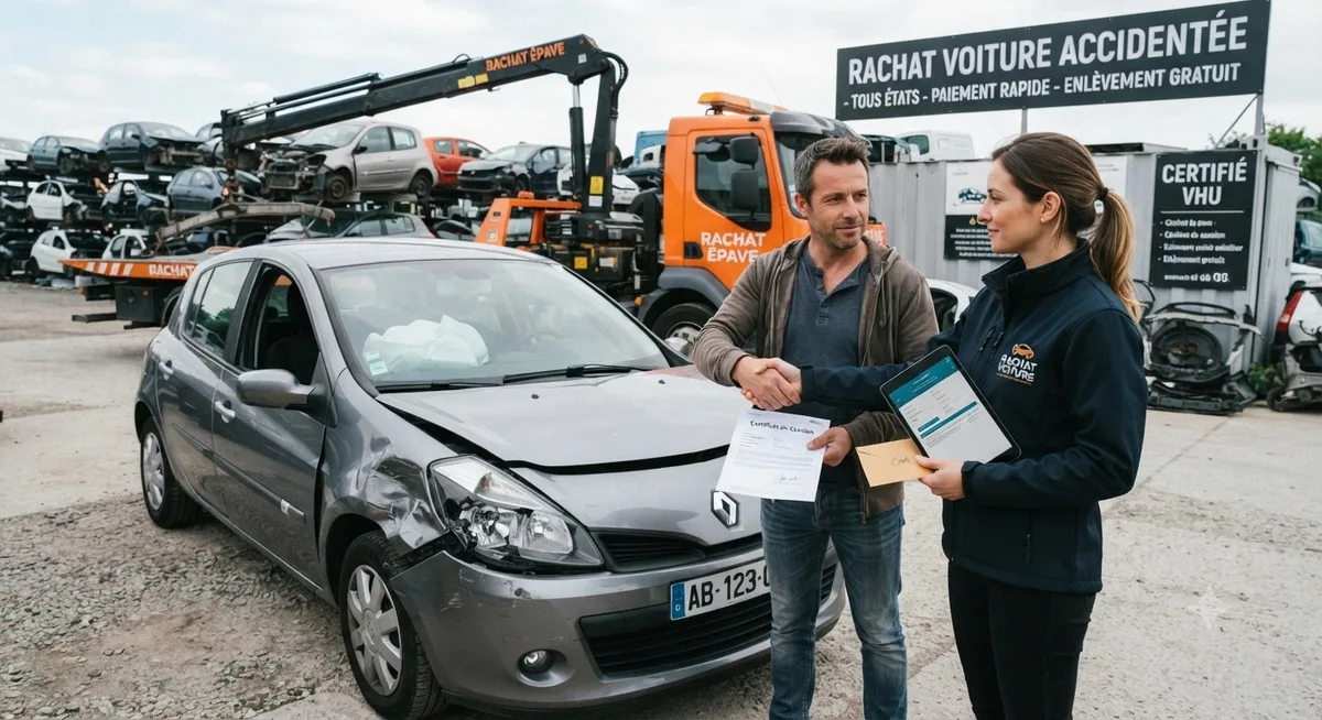 Voiture accidentée reprise après expertise